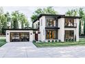 Contemporary two-story home with attached garage at 4837 Neal Rdg, Atlanta, GA 30349