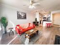 Open concept living room and kitchen with modern finishes at 401 16Th Nw St # 1157, Atlanta, GA 30363