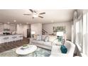 Living room with open concept kitchen at 1600 Flint River Place Se Se Pl, Smyrna, GA 30126