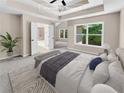 Main bedroom with ensuite bathroom and ample natural light at 4206 Weavers White Ln # 17, Austell, GA 30106