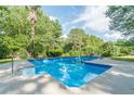 Inviting in-ground pool surrounded by lush greenery at 303 Walnutwood Trl, Roswell, GA 30075