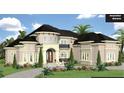 Luxury home with a stone facade and circular driveway at 1815 Trinidad, Stockbridge, GA 30281