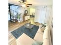 Living room features a comfy sectional sofa and stylish decor at 4701 Flat Shoals Rd # 68D, Union City, GA 30291