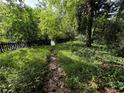 Overgrown path leads through a wooded backyard at 1003 Edie Se Ave, Atlanta, GA 30312