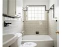 Clean bathroom with tub and shower at 153 Hood Cir, Decatur, GA 30030