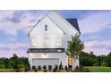 Two-story home with white exterior and landscaping at 3012 Sunset Pass, Canton, GA 30114