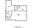 Terrace level plan with a gym, bedroom, and unfinished storage space at 235 Winterberry Way, Roswell, GA 30075