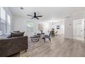 Bright living room with hardwood floors and open concept at 2581 Hood Nw Ave, Atlanta, GA 30318