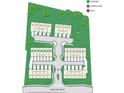 Community site plan showing townhome locations, amenities, and street at 1985 Flying Scotsman Dr # 13, Kennesaw, GA 30144
