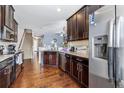 Modern kitchen with stainless steel appliances and granite countertops at 2314 Rolling Trl, Lithonia, GA 30058