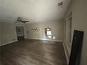 Living room with hardwood floors and window at 2252 Margaret Ct, Lithonia, GA 30058