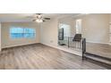 Spacious living room with hardwood floors and ceiling fan at 772 Jefferson Sw Ave, Atlanta, GA 30315