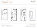 Floor plan for the Gehry model, a 3 bed, 3.5 bath townhome at 2029 Memorial Dr # 33, Atlanta, GA 30317