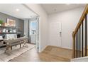 Home entryway with view into office at 8659 Paradise Dr, Douglasville, GA 30134