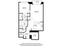 Condo floorplan featuring open living space and balcony at 270 17Th Nw St # 1708, Atlanta, GA 30363