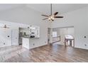 Spacious living room with hardwood floors and a fireplace at 4069 High Country Dr, Douglasville, GA 30135
