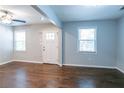 Hardwood floors and neutral walls create a bright, airy living room at 2836 Harlan Dr, Atlanta, GA 30344