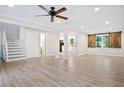 Spacious living room with hardwood floors and open concept at 1486 Willow Bnd, Woodstock, GA 30188