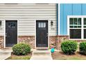 Two-unit townhouse building with gray and blue siding at 4433 Pinscher St, Union City, GA 30291