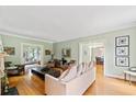 Spacious living room with hardwood floors and neutral walls at 1323 Briarcliff Ne Rd, Atlanta, GA 30306