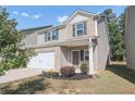Two-story house with gray siding and a white garage door at 10922 Wheeler Trce, Hampton, GA 30228