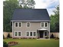 Two-story house with gray siding, dark roof, and landscaped lawn at 3301 Pepperpike Ct, Loganville, GA 30052