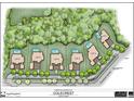 Community overview showing six homes with pools at 830 Willeo Rd, Roswell, GA 30075