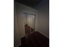 Mirrored closet doors and wood flooring at 20 Marietta St # 9F, Atlanta, GA 30303