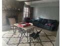Finished basement with stone fireplace at 6354 Shannon Pkwy # 12F, Union City, GA 30291