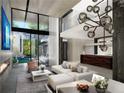 Open living area with modern furniture and fireplace at 748 Charles Allen Dr, Atlanta, GA 30308