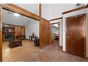 Entryway with wood floors, high ceilings, and views into the living room at 5934 S Deshon Ct, Lithonia, GA 30058