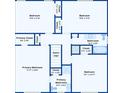 Two-story home floor plan with 4 bedrooms at 3745 Londonderry Ct, Stonecrest, GA 30038