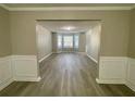 Spacious dining room with hardwood floors and bay window at 7058 Shoals Way, Austell, GA 30168