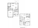 Two-story house floor plan with four bedrooms and two-car garage at 3836 Kastler Dr, South Fulton, GA 30349