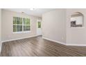 Dining area with access to kitchen and backyard at 6943 Fairway Trl, Austell, GA 30168
