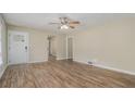 Living room with wood-look flooring and neutral walls at 1883 Cindy Dr, Decatur, GA 30032
