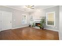 Living room features hardwood floors and a fireplace at 400 Bass Sw St, Atlanta, GA 30310