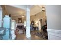 Bright and spacious living room with fireplace and hardwood floors at 541 Richmond Pl, Loganville, GA 30052