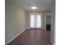 Dining Room with hardwood floors and french doors at 8060 Northcrest Dr, Jonesboro, GA 30238