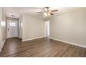 Bright entryway with vinyl plank flooring and interior door at 2910 Delowe Dr, Atlanta, GA 30344