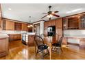 Spacious kitchen featuring hardwood floors, an island, and ample cabinetry at 2292 Acworth Due West Nw Rd, Acworth, GA 30101