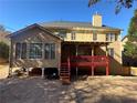 House back view, deck and sunroom addition at 1621 Telfair Chase Way, Lawrenceville, GA 30043