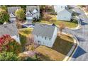 Aerial view of house backyard and surrounding neighborhood at 3102 Briaroak Dr, Duluth, GA 30096