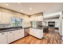 Spacious kitchen with white cabinets, granite countertops, and stainless steel appliances at 2958 Applewood Ne Ct, Atlanta, GA 30345