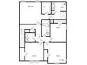 Upper floor plan with a Primary suite and three additional bedrooms at 100 Deer Xing, Temple, GA 30179