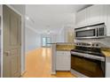 Kitchen with stainless steel appliances and granite countertops at 10 Perimeter Summit Ne Blvd # 3207, Atlanta, GA 30319