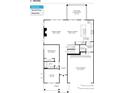 First floor plan showcasing a spacious kitchen and great room at 5063 Baywood Ln, Woodstock, GA 30188