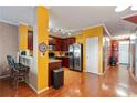 Kitchen with dark wood cabinets and granite counters at 4131 High Park Terrace, Atlanta, GA 30344