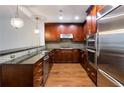 Modern kitchen with stainless steel appliances and granite countertops at 270 17Th Nw St # 1108, Atlanta, GA 30363