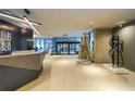 Stylish lobby with modern decor and a Christmas tree at 145 15Th Ne St # 401, Atlanta, GA 30309